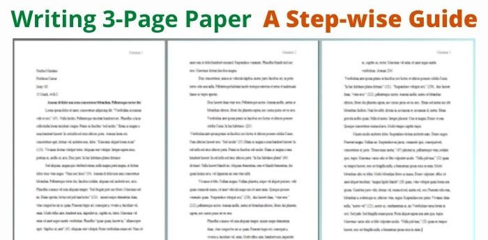 How long to Write a 3-Page Essay
