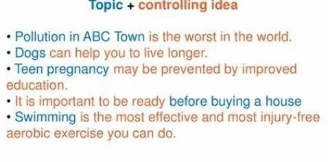 about topic sentence